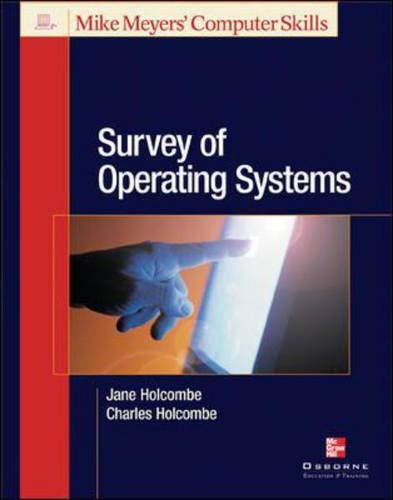 Imagen de archivo de Survey of Operating Systems (Mike Meyers' Computer Skills) a la venta por WorldofBooks