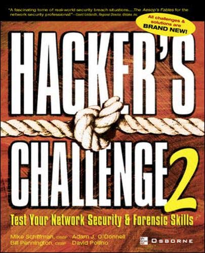 9780072226300: Hacker's Challenge 2: Test Your Network Security & Forensic Skills