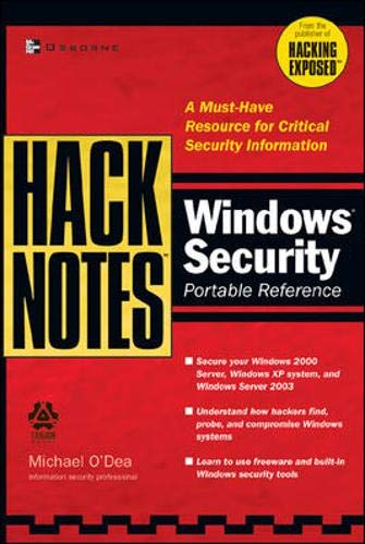 Stock image for HackNotes Windows Security Portable Reference for sale by Better World Books