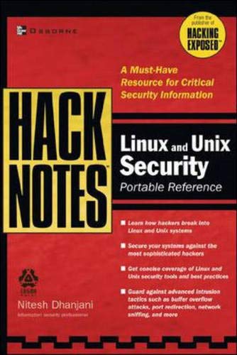 Beispielbild fr HackNotes Linux and Unix Security Portable Reference zum Verkauf von WorldofBooks