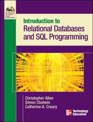 9780072229240: INTRODUCTION TO RELATIONAL DATABASES AND SQL PROGRAMMING