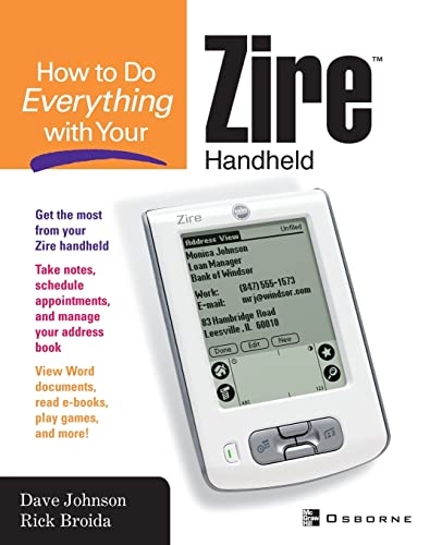 Stock image for How to do Everything with Your Zire Handheld for sale by Lakeside Books