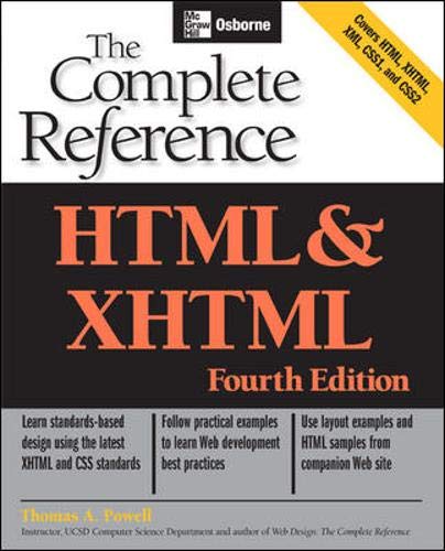 9780072229424: HTML & XHTML: The Complete Reference (Osborne Complete Reference Series)