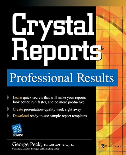 Imagen de archivo de Crystal Reports Professional Results a la venta por Better World Books