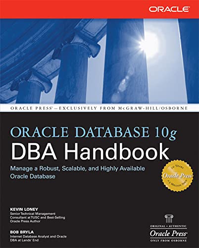 Beispielbild fr Oracle Database 10g DBA Handbook zum Verkauf von BookHolders