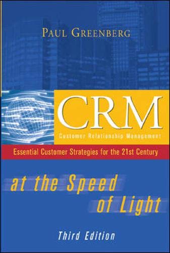 9780072231731: CRM at the Speed of Light: Essential Customer Strategies for the 21st Century