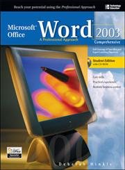Stock image for Microsoft Office Word 2003: A Professional Approach, Comprehensive Student Edition w/ CD-ROM for sale by The Media Foundation