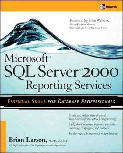 Beispielbild fr Microsoft SQL Server 2000 Reporting Services zum Verkauf von Better World Books