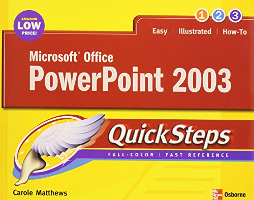 Stock image for Microsoft Office PowerPoint 2003 QuickSteps for sale by AwesomeBooks