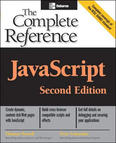 9780072253573: JavaScript: The Complete Reference, 2nd edition (Osborne Complete Reference Series)