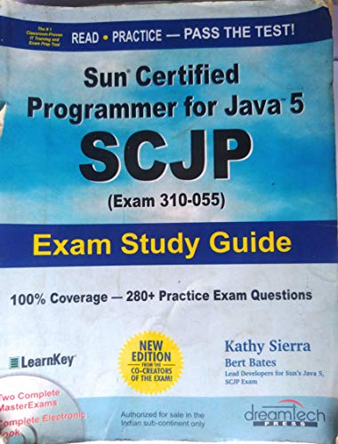 SCJP Sun Certified Programmer for Java 5 Study Guide (Exam 310-055) (Certification Press) (9780072253603) by Sierra, Kathy; Bates, Bert