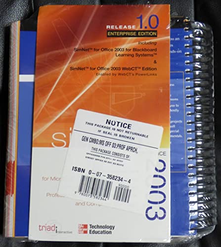 Microsoft Office 2003: A Professional Approach, Specialist Student Edition w/ CD-ROM (9780072254471) by Hinkle, Deborah; Stewart, Kathleen; Juarez, Jon; Carter, John; Davis, Hart; Graves, Pat