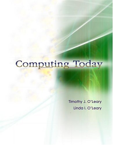 Computing Today w/ Student CD & SimNet Concepts (9780072254648) by O'Leary, Timothy J