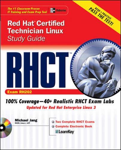 Imagen de archivo de RHCT Red Hat Certified Technician Linux Study Guide (Exam RH202) a la venta por HPB-Red