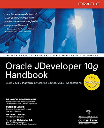 Beispielbild fr Oracle JDeveloper 10g Handbook zum Verkauf von Wonder Book