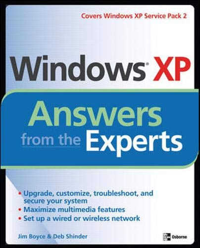 Stock image for Windows XP Answers from the Experts for sale by Better World Books
