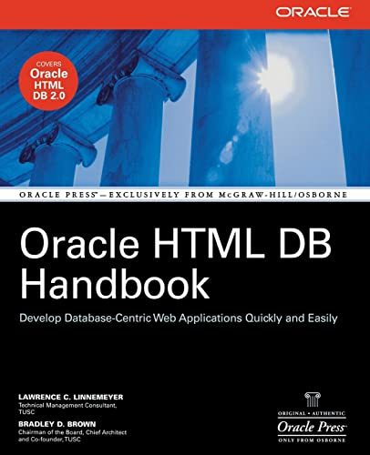 Stock image for Oracle HTML DB Handbook (Oracle Press) for sale by Wonder Book