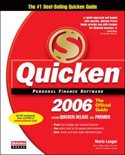 Stock image for Quicken 2006: Official Guide (Quicken: The Official Guide) for sale by HPB-Red