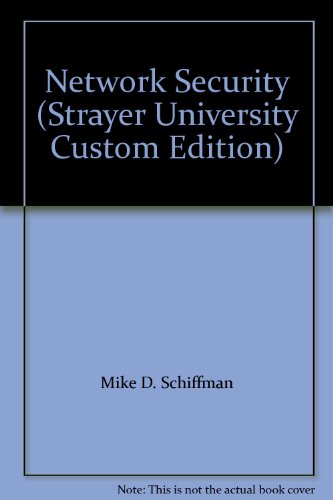 Stock image for Network Security (Strayer University Custom Edition) for sale by Buyback Express