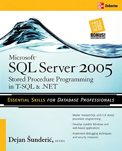 9780072262285: Microsoft SQL Server 2005 Stored Procedure Programming in T-SQL & .NET