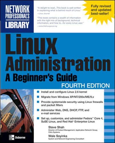 9780072262599: Linux Administration: A Beginner's Guide