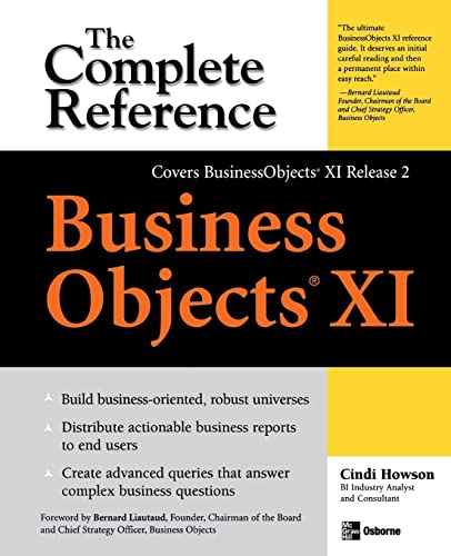Beispielbild fr BusinessObjects XI (Release 2): The Complete Reference zum Verkauf von Wonder Book