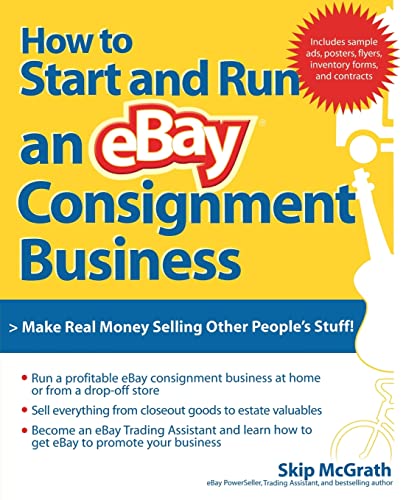 Beispielbild fr How to Start and Run an eBay Consignment Business zum Verkauf von Better World Books