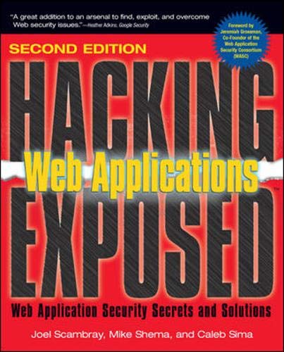 Beispielbild fr Hacking Exposed Web Applications zum Verkauf von Better World Books
