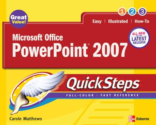 Stock image for Microsoft Office PowerPoint 2007 QuickSteps for sale by Hastings of Coral Springs