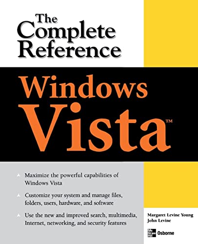 Stock image for Windows Vista: the Complete Reference for sale by Better World Books