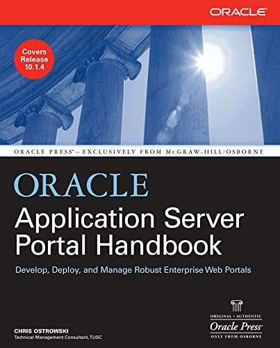 Beispielbild fr Oracle Application Server Portal Handbook (Oracle Press) zum Verkauf von Buchpark