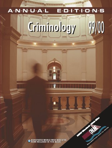 Imagen de archivo de Criminology 99/00 a la venta por Top Notch Books