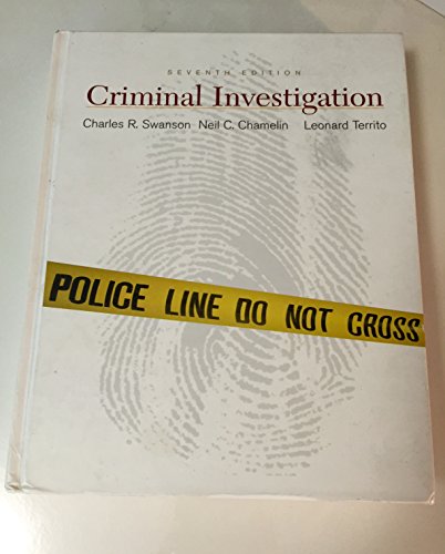 Imagen de archivo de Criminal Investigation a la venta por Goodwill Books