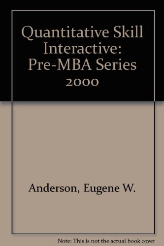 Beispielbild fr Quantitative Skill Interactive Pre MBA 2000 zum Verkauf von Southern Maryland Books