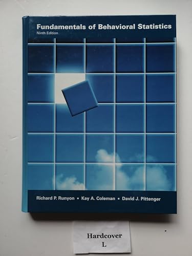 Stock image for Fundamentals of Behavioral Statistics for sale by HPB-Red