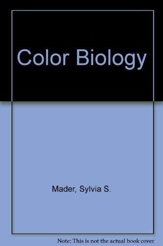 Color Biology (9780072288230) by Mader, Sylvia S.