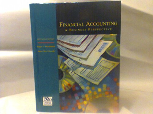 9780072289985: Financial Accounting: A Business Perspective