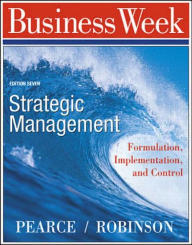 9780072290752: Strategic Management: Formulation, Implementation and Control