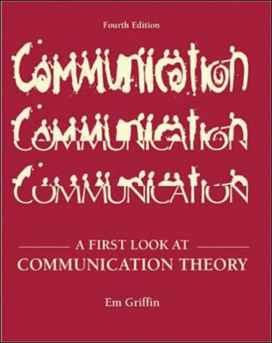 Stock image for First Look at Communication Theory for sale by Louisville Book Net