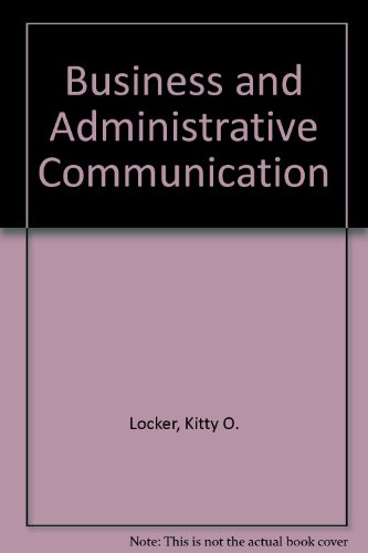 Stock image for Business and Administrative Communication 5th for sale by a2zbooks