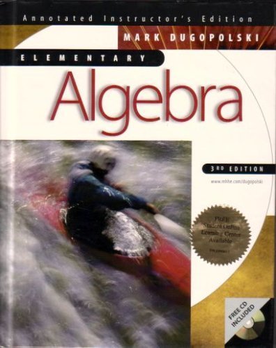 Stock image for Elementary Algebra Annotated Instructor's Edition for sale by HPB-Red