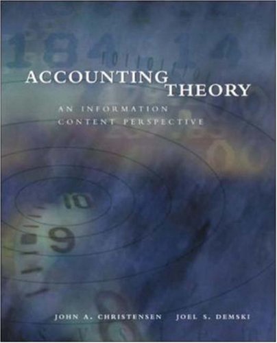 Stock image for Accounting Theory: An Information Content Perspective for sale by HPB-Red