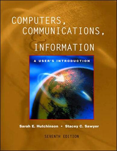 Beispielbild fr Computers, Communications and Information : A User's Introduction : Comprehensive Version / B zum Verkauf von Better World Books