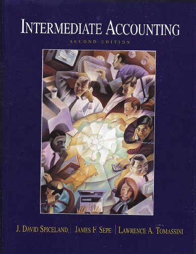 Imagen de archivo de Intermediate Acounting,2000 publication a la venta por Opalick