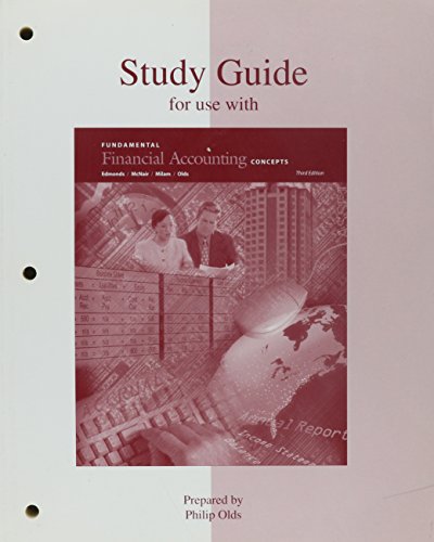 9780072299069: Study Guide for Use With Fundamental Financial Accounting Concepts