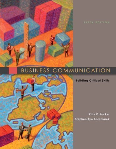 9780072305999: Business Communication: Building Critical Skills (Instructor's Resource Manual)
