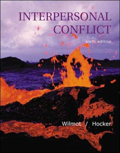 Beispielbild fr Interpersonal Conflict 6th zum Verkauf von a2zbooks