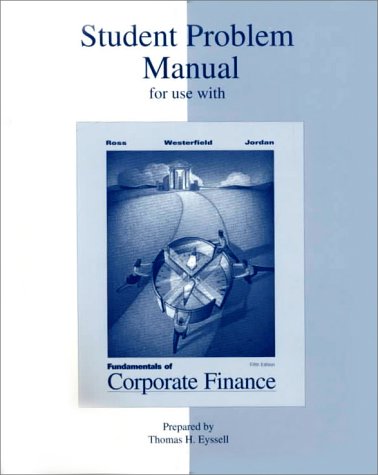 9780072313017: Fundamentals to Corporate Finance: Student Problem Manual