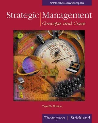 Imagen de archivo de Strategic Management: Concepts and Cases (Strategic Management : Concepts and Cases, 12th ed) a la venta por SecondSale