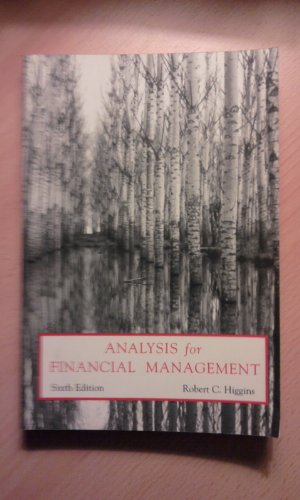 Beispielbild fr Analysis for Finance Management zum Verkauf von Better World Books